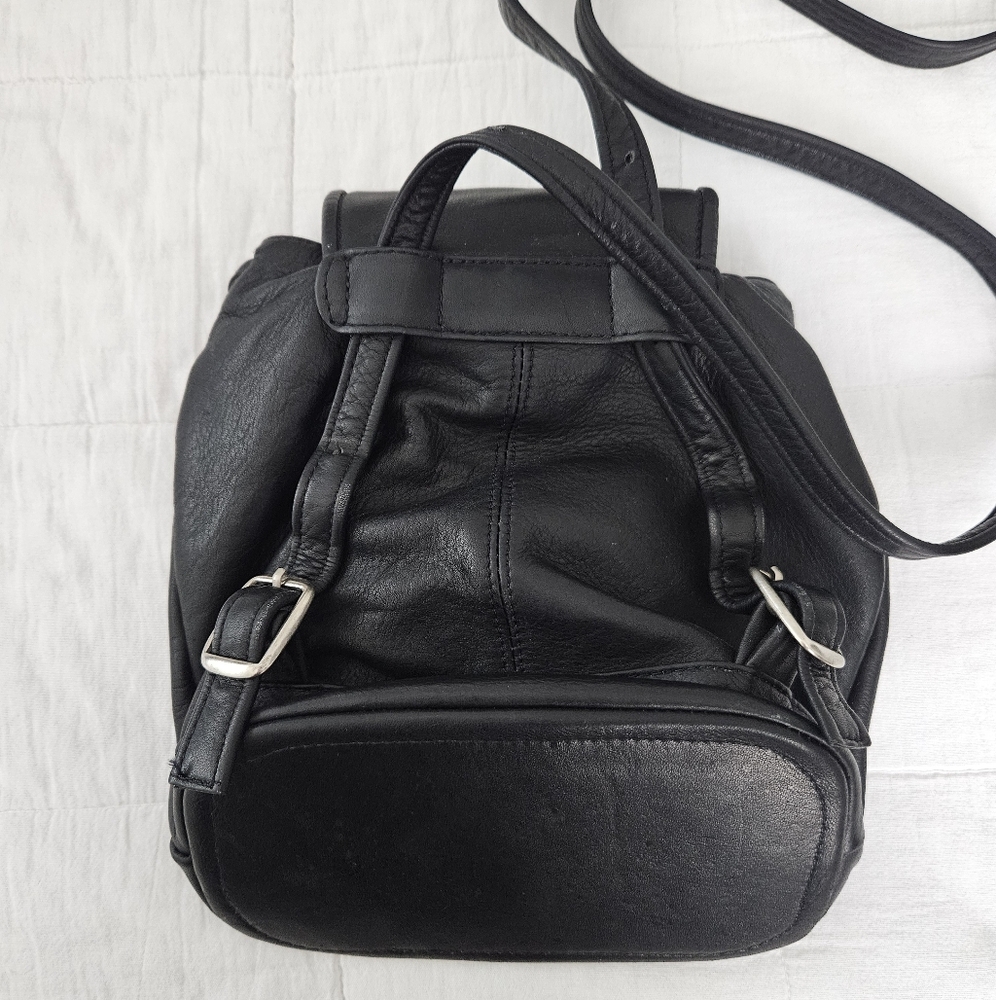 vintage leather grunge y2k goth whimsigoth indie urban retro mini backpack bag - Picture 6 of 7